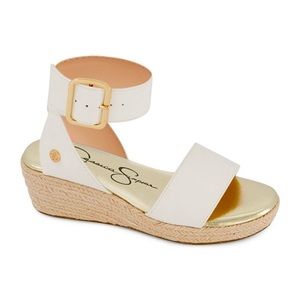 Jessica Simpson.  Little girls wedge sandal.  US Size 3